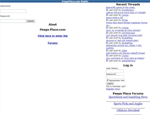 Tablet Screenshot of peepsplace.com